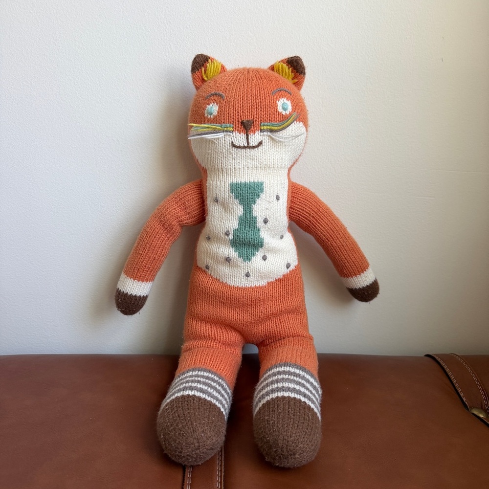 Blabla Kids Socks the Fox 100% Peruvian Cotton Handmade 18" Doll